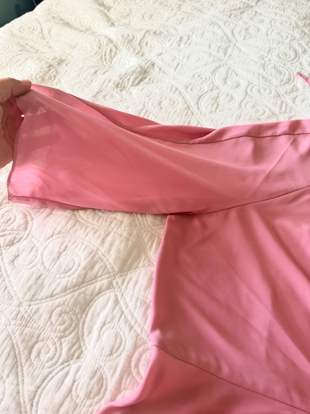 City Chic Rose-Pink Tie-Front Blouse - Picture 5 of 13